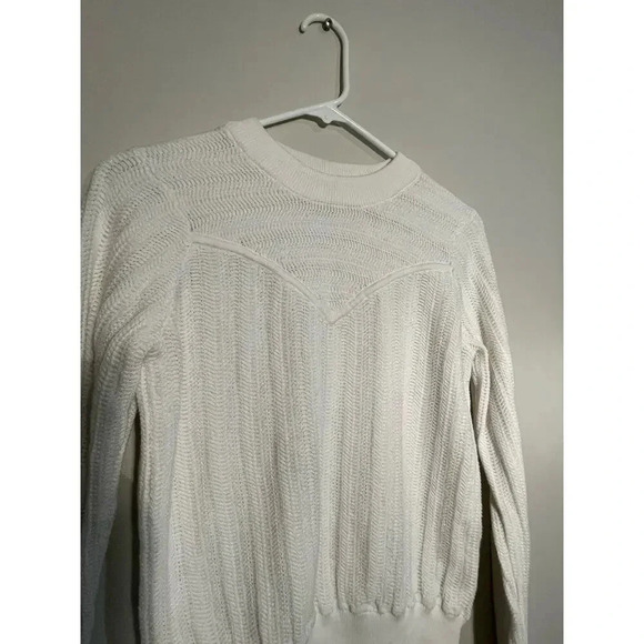 Joie Scarlette Sweater in Porcelain 100% Cotton Knit Pull-On Sweater - Picture 4 of 11